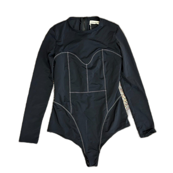 Mara Hoffman Lido NWT Nero Black One Piece Rashguard Swimsuit Size M - Picture 4 of 16